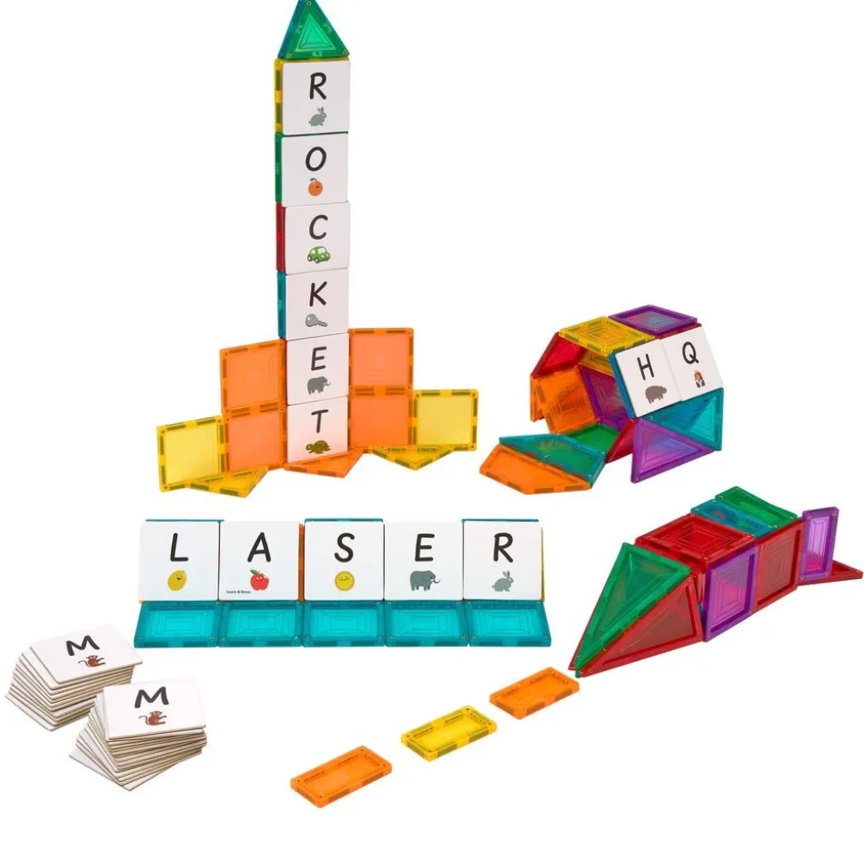 Magnetic Tile Toppers - Alphabet Uppercase - 40pcs