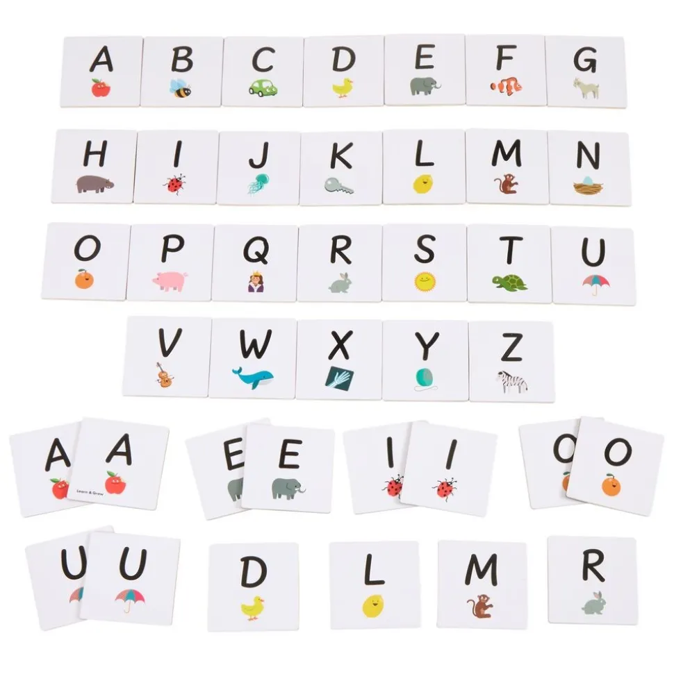 Magnetic Tile Toppers - Alphabet Uppercase - 40pcs
