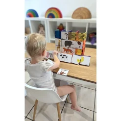 Magnetic Tile Toppers - Duo Animal Puzzle Pack - 40pcs
