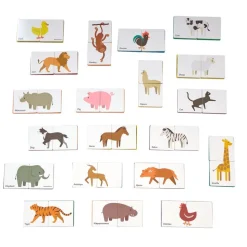 Magnetic Tile Toppers - Duo Animal Puzzle Pack - 40pcs