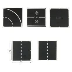 Magnetic Tile Toppers - Road Pack - 40pcs