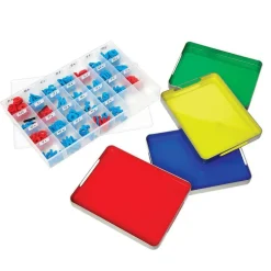 MAGtivity Tins With Foam Color-Coded Magnetic Letters Classroom Kit