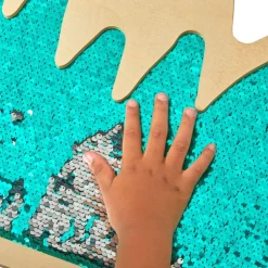 Mark Making Sequin Grass Boards 13