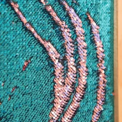 Mark Making Sequin Long Board - Aqua 40" x 12"