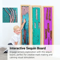 Mark Making Sequin Long Board - Aqua 40