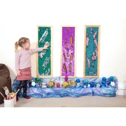 Mark Making Sequin Long Board - Silver 40
