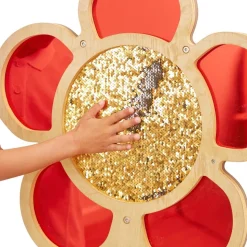Mark Making Sequin & Mirror Daisy Frame - Red 30