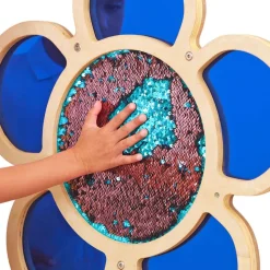 Mark Making Sequin & Mirror Daisy Frame - Blue 30