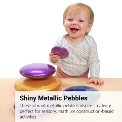 Marvelous Metallics™ Colored Pebbles - 10 Pack