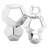 Marvelous Metallics™ Silver Boulder Blocks - 12 Pack