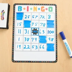 Math Bingo Dry Erase Mats - Set of 24