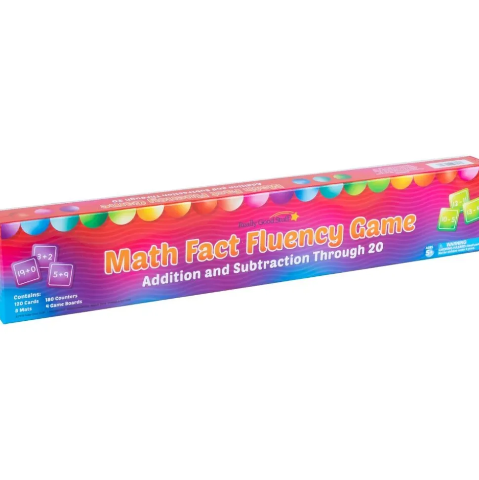 Math Fact Fluency Games Addition and Subtraction Through 20 - 4 sets of games