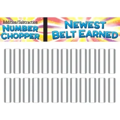 Math Facts Karate System Addition And Subtraction Through 1,000 - 1 pocket chart system