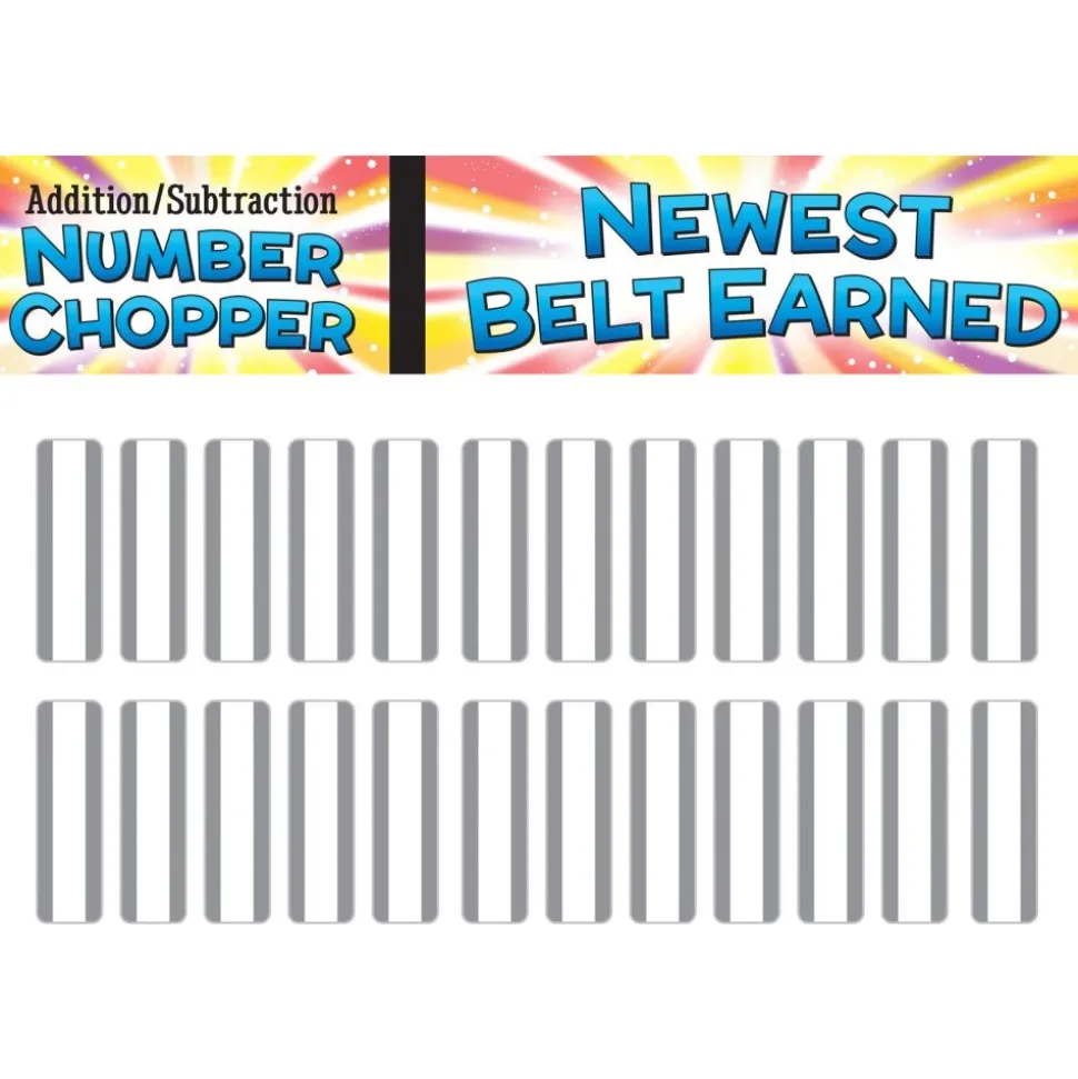 Math Facts Karate System Addition And Subtraction Through 1,000 - 1 pocket chart system