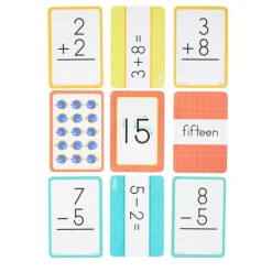 Math Flash Cards - Counting 0-20, Addition & Subtraction - 3 deck set