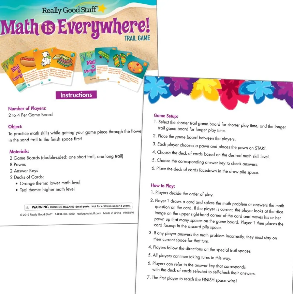 Math Is Everywhere! Trail Game Intermediate - 1 game