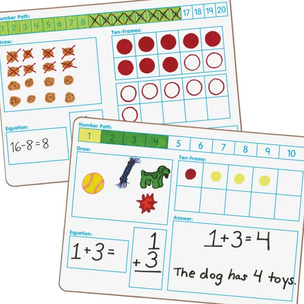 Math Small Group Dry Erase Board Kit - Primary - 1 multi-item kit