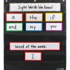 Medium Rectangle Pocket Chart Black - 1 pocket chart