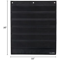 Medium Rectangle Pocket Chart Black - 1 pocket chart