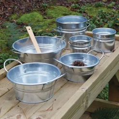 Metal Cans and Tubs, 6pcs