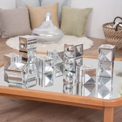 Metallic Distorting Cubes - 12 Pack