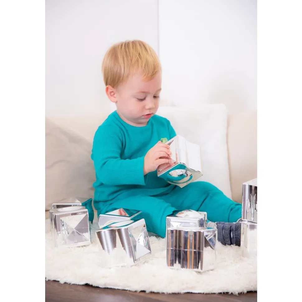 Metallic Distorting Cubes - 12 Pack