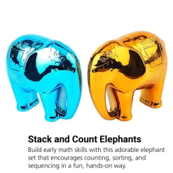Metallic Elephant Number & Counting Set 1-10