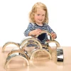 Metallic Silver Stacking Arches - 12 Pack