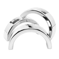 Metallic Silver Stacking Arches - 12 Pack