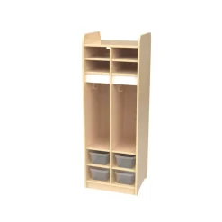 Millhouse™ Compact Preschool 2-section Locker w/Tubs