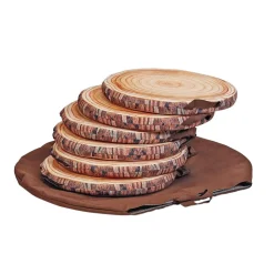 Millhouse™ Log Seat Pads with Bag - Set of 6