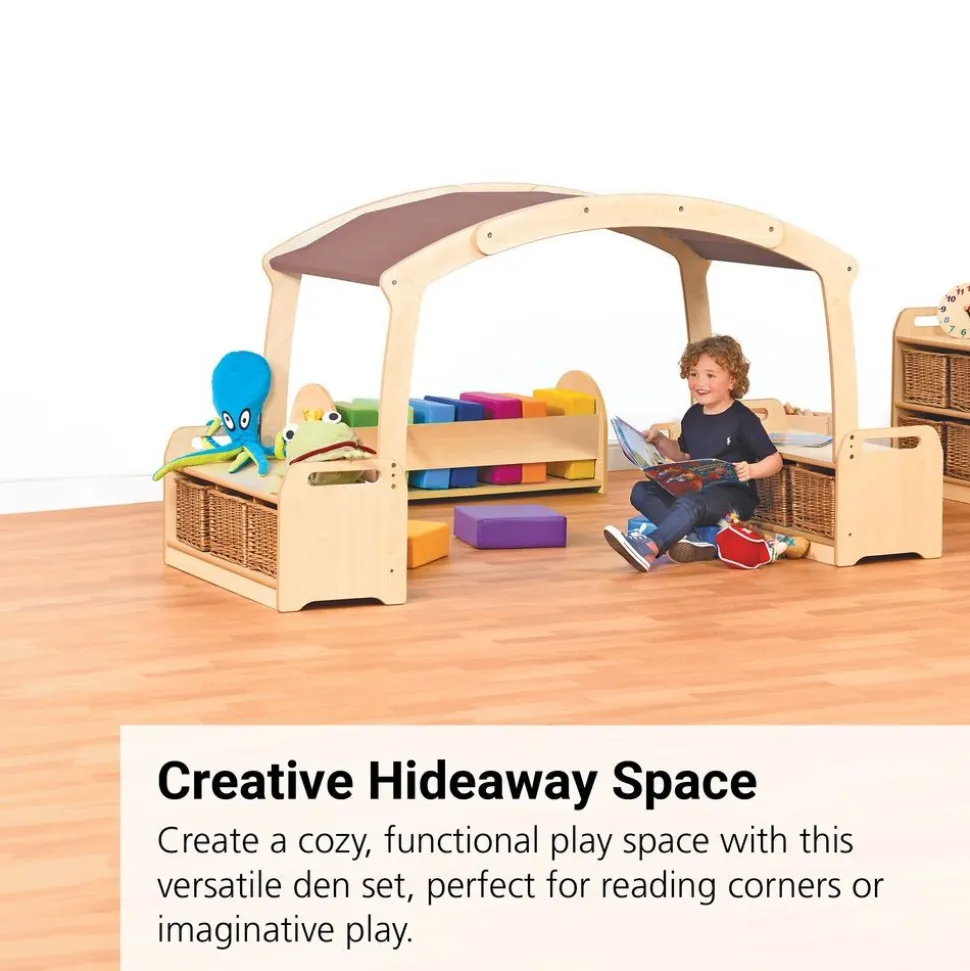 Millhouse™ Low Level Den Cave Set with Baskets - Taupe Roof