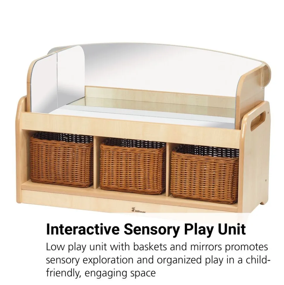 Millhouse™ Low Sensory Play Unit - With 3 Baskets & Mirror Surround
