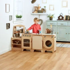 Millhouse™ Natural Kitchen Set of 4 with Dresser - Preschool
