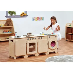 Millhouse™ Natural Kitchen with Fridge - Preschool - Set of 4