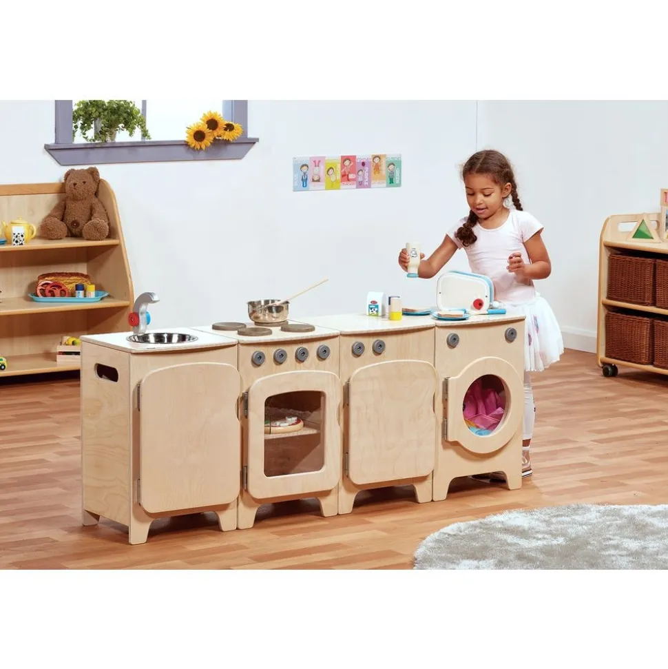 Millhouse™ Natural Kitchen with Fridge - Preschool - Set of 4
