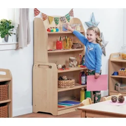 Millhouse™ Welsh Dresser Display Storage with 6 Clear Tubs