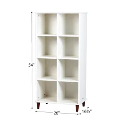 Millhouse™ 4x2 Cube Shelf With Back - White