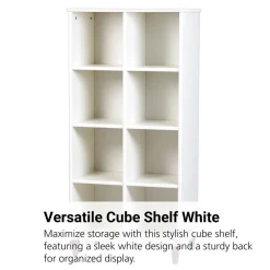 Millhouse™ 4x2 Cube Shelf With Back - White