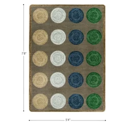 Mindful Seating™ Carpet - 5'4" x 7'8" Area Rug in Color Multi