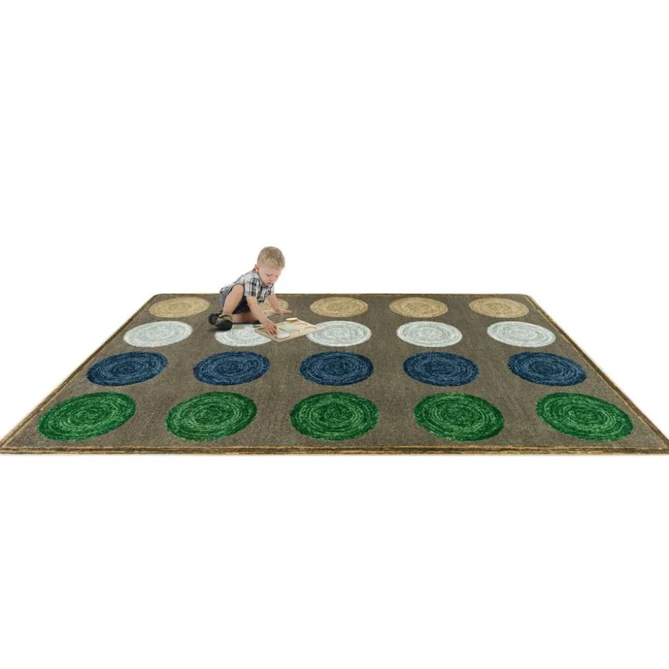 Mindful Seating™ Carpet - 5'4" x 7'8" Area Rug in Color Multi