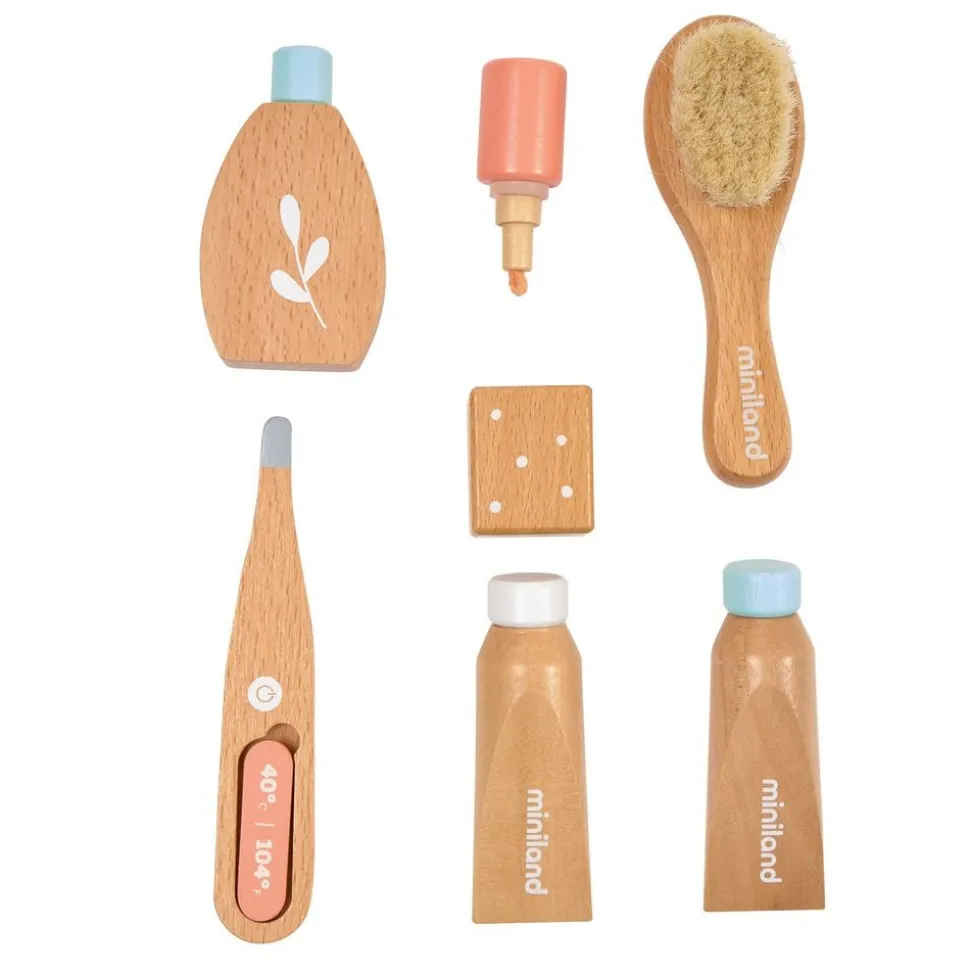 Miniland Doll Wooden Care & Role-Play Kit