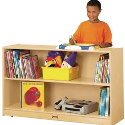 Mobile Adjustable Bookcase without Lip