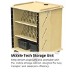 Mobile Laptop and Tablet Storage Cabinet with Casters