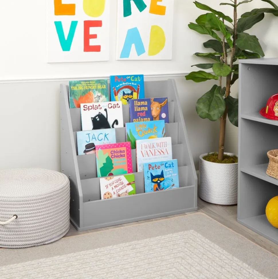 Modern Mist Book Display - Light Gray