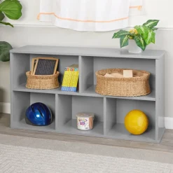 Modern Mist Laminate 5-Compartment Storage Cabinet 24