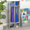 Modern Mist Laminate 2-Section Coat Locker - Light Gray