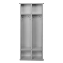 Modern Mist Laminate 2-Section Coat Locker - Light Gray