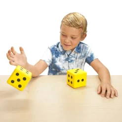 Molded Jumbo Dot Dice 3" 2pk