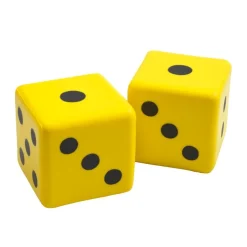 Molded Jumbo Dot Dice 3" 2pk